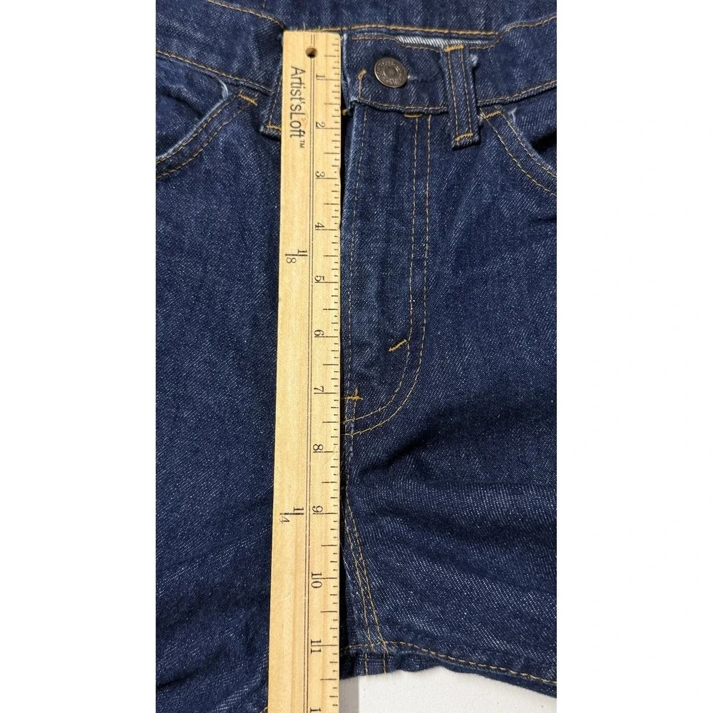 Vtg Levi's 519-0217 Orange Tab Jeans Men's Fits 28x34 Dark Wash USA 1981'
